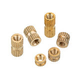 Suleve,M3BN5,150Pcs,Knurled,Brass,Threaded,Insert,Female,Thread,Embedment,Assortment