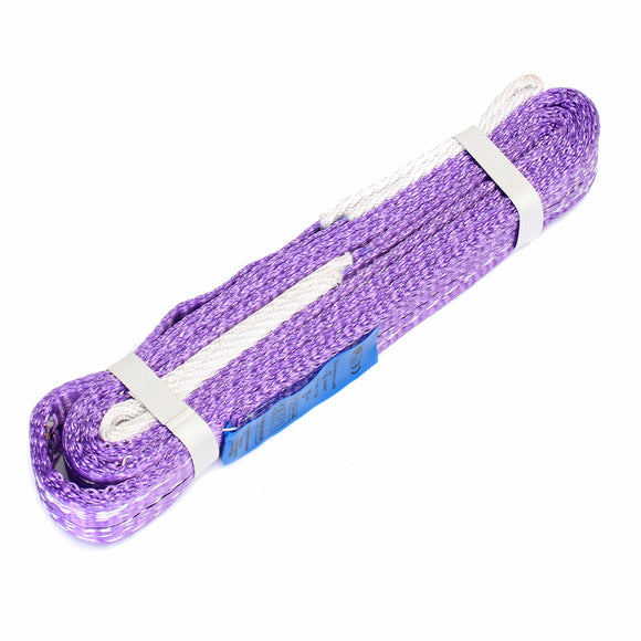 Purple,Double,Layer,Lifting,Sling,Tension,Bearing,Polyester,Sling,Strap