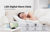 Loskii,Digital,Alarm,Clock,Mutifunction,Charging,Mirror,Alarm,Decor,Clock