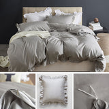 Super,Concise,Nordic,Style,Pieces,Bedding,Queen,Pillowcase,Quilt,Cover