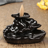 Ceramic,Backflow,Incense,Burner,Censer,Holder,Stream,Along,Mountain,Fragrant