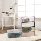 Foldable,Clear,Plastic,Boxes,Storage,Organizer,Stackable,Display