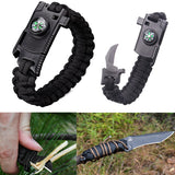 IPRee,Survival,Bracelet,Outdoor,Emergency,Paracord,Whistle,Compass