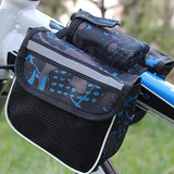 Polyester,Reflective,Double,Touch,Screen,Front,Frame,Bicycle,Pouch,Cycling