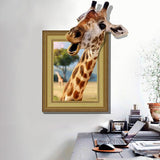Giraffe,Living,Bedroom,Animals,Floor,Background,Decor,Creative,Stickers