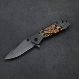 200mm,Stainless,Steel,Folding,Knife,Outdoor,Survival,Tools,Hiking,Climbing,Multifunctional,Knife,Random,Pattern