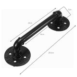 Black,Handle,29.5cm,Threaded,Drawer,Screws
