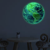 Loskii,CC090,Creative,America,Luminous,Earth,Clock,Clock,Quartz,Clock,Office,Decorations