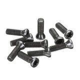 Suleve,M3.5TT1,10Pcs,Tungsten,Button,Security,Screw,Carbide,Machine