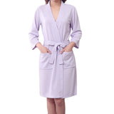 Honana,Towel,Bathrobe,Dressing,Unisex,Women,Solid,Cotton,Waffle,Sleep,Lounge