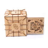 Wooden,Mechanical,Transmission,Treasure,Chest,Jewelry,Storage,Coins,Puzzle