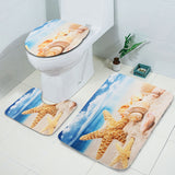45x75cm,Bathroom,Beach,Starfish,Shell,Pattern,Toilet,Cover,Pedestal