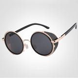 Women,Vintage,Steam,Round,Protection,Glassess,Summer,Sunscreen,Eyeglasseess