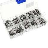 Suleve,M4SP1,Stainless,Steel,Phillips,Round,Screws,Bolts,Assortment,250Pcs