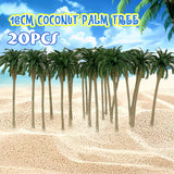 20pcs,Plastic,Model,Train,Green,Brown,Landscape,Layout,Scale,Decorations