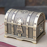 Vintage,Small,Alloy,Pirate,Treasure,Chest,Jewelry