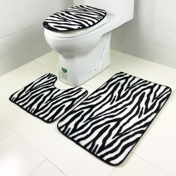 Toilet,Zebra,Pattern,Carpet,Fabric,Printing,Bathroom,Floor