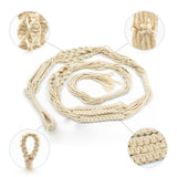 Double,Layer,Handmade,Cotton,Flower,Hanging,Basket,Flower,Hanger,Ropes,Garden,Decoration