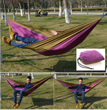 Outdoor,Camping,Hammock,Parachute,Cloth,Lightweight,Nylon,Portable,Hammock,People,140CM