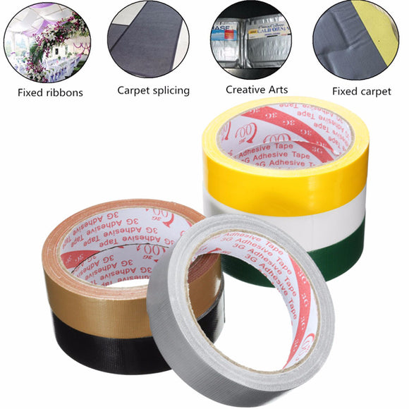 25mmX10m,Strong,Permanent,Waterproof,Cloth,Adhesive,Repair,Carpet,Decor