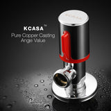 KCASA,Chrome,Brass,Angle,Valve,Toilet,Bathroom,Laundry,Machine,Water,Diverter,Switch,Accessories