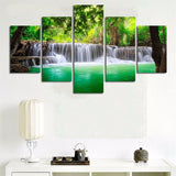 Rimless,Landscapes,Green,Waterfalls,Definition,Spray,Paintings,Decorations