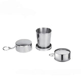 140ml,Portable,Camping,Picnic,Stainless,Steel,Folding,Light,Weight,Water