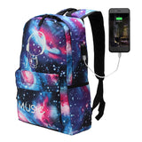 Outdoor,Night,Luminous,Backpack,Oxford,School,Shoulder,Waterproof,Handbag