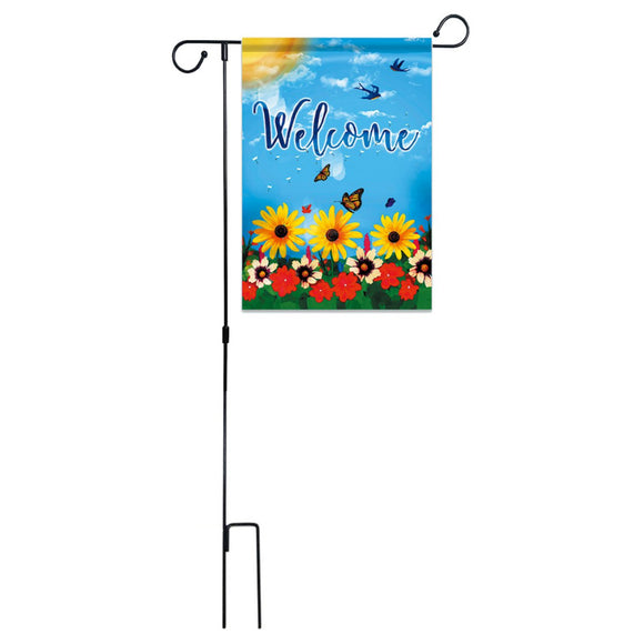 Garden,Flags,Stand,Holder,Decorations,Display