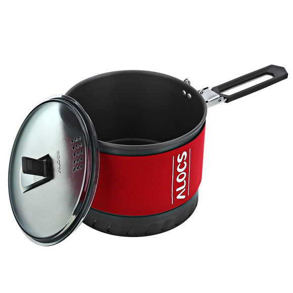 Alocs,Person,Heating,Camping,Picnic,Jacketed,Kettle,Cookware