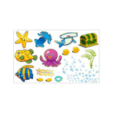 Tropical,Cartoon,Bubble,Ocean,World,Removable,Bathroom,Sticker,Glass,Pastes,Decor