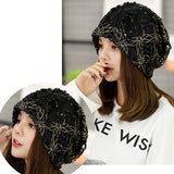 Flowers,Beanie,Embossed,knitting,Cutout