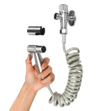 Stainless,Steel,Toilet,Bidet,Sprayer,Handheld,Bathroom,Cleaning,Portable