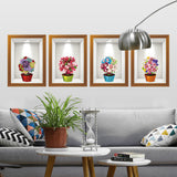 Flowers,Frame,Creative,Stickers,Background,European,Three,Dimensional,Stickers
