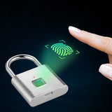 Fingerprint,Security,Keyless,Smart,Padlock,Rechargeable,Digital,Quick,Unlock