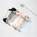 Women,Crystal,Short,Socks,Breathable,Jacquard,Deodorant,Socks