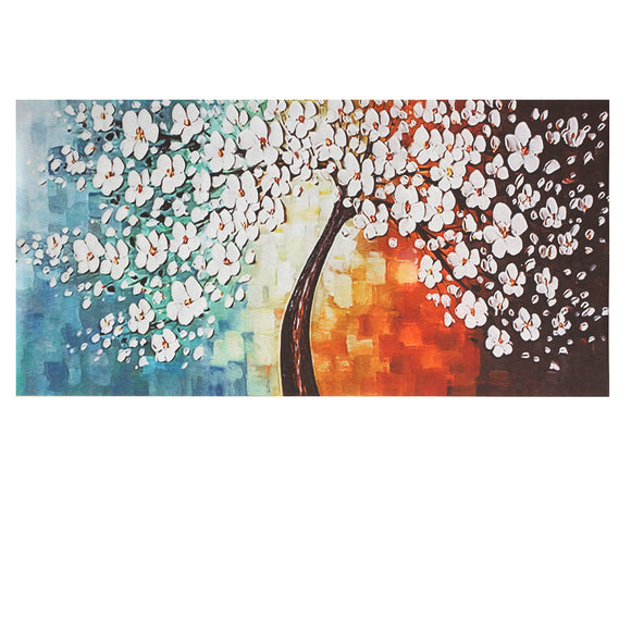 White,Flower,Paintings,Unframed,Canvas,Print,Picture,Decorations
