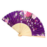 Summer,Vintage,Bamboo,Folding,Flower,Chinese,Dance,Party,Pocket