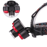 XANES,Zoomable,Headlamp,Waterproof,18650,Battery,Bicycle,Cycling,Camping,Running,Hikin