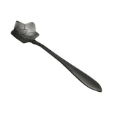 KCASA,Black,Stainless,Steel,Flower,Shape,Coffee,Sugar,Spoon,Spoon,Cream,Tableware