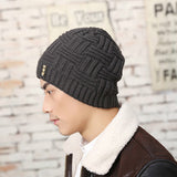 Winter,Thicken,Windproof,Jacquard,Knitted,Winter,Outdoor,Skull,Beanie