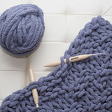 Winter,Luxury,Handmade,Crocheted,Knitted,Cover,Blankets,Colors,Thick,Thread