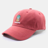 Cotton,Embroidery,Cactus,Cartoon,Printing,Casual,Sport,Outdoor,Curve,Visor,Baseball