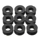 Suleve,200Pcs,Nylon,Washer,Black,Round,Spacer,Washer,Standoff,Fastener,Hardware,7*4*L