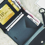 Small,Wallet,Short,Wallet,Student,Leather,Wallet,Organizer