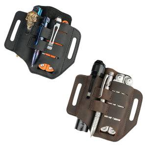 Leather,Sheath,Multitool,Sheath,Pocket,Organizer,Holder,Flashlight,Outdoor,Tools
