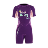 2.5mm,Neoprene,Short,Sleeve,Wetsuit,Swimming,Diving,Toddler,Child,Youth,Suits,Years