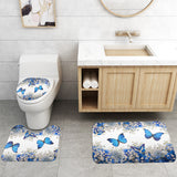 Butterflies,Therapy,Prints,Waterproof,Shower,Curtain,Bathroom,Carpets,Toilet,Cover,Floor,Bathroom,Decor