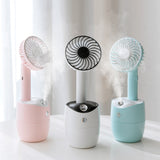 Rotating,Spray,Humidifier,Charging,Gears,White