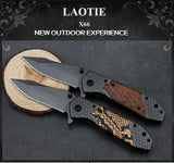200mm,Stainless,Steel,Folding,Knife,Outdoor,Survival,Tools,Hiking,Climbing,Multifunctional,Knife,Random,Pattern